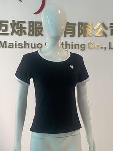 Kaos Crop Top Streetwear Premium Berkualitas Tinggi 100% Katun untuk Wanita, Blus Fashion Kasual, Kaos Wanita - Product Image 5