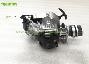 <span class=keywords><strong>Moteur</strong></span> de Dirt Bike 49cc 2 temps à démarrage par traction Mini Pit Bike Motor 49cc <span class=keywords><strong>50cc</strong></span> Engine Assembly - Product Image 3