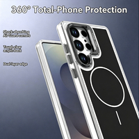 Coques de téléphone avec béquille pour Samsung Galaxy S25 Ultra S24 Plus S26 – Housse de luxe magnétique antichoc