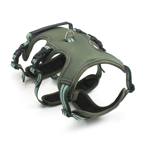 Harnes anjing reflektif Logo kustom tombol <span class=keywords><strong>Harness</strong></span> nilon indah modis tersedia ukuran S M L XL rantai anjing langkah dapat disesuaikan - Product Image 5