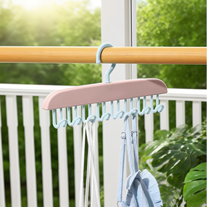 Multifunction 8 Hooks Bra <strong>Hanger</strong> Belts Camisole Clothes Organizer Rack Tie Hats Scarf Holder Non-slip Underwear <strong>Hanger</strong> - Product Image 1