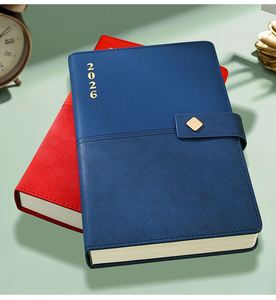 Libreta Personalizada con Tapa Dura y Logotipo Estampado 2026, Impresión de Agenda de Cuero PU A5, Planificador Semanal, Multicolor, 100 Hojas - Product Image 4