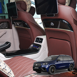 Kit de Molduras para Mercedes-Benz AMG GLS63 2021, Actualización de 4 Plazas, Color Caoba/Beige Macchiato (Estilo Pata de Gallo) - Product Image 1