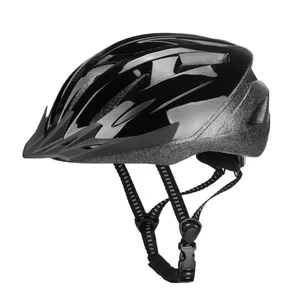 Black Durable custom made mountain raodbike helmet bicycle head protective cycling helmet with visor