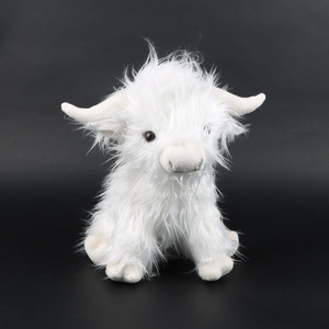 Venta caliente personalizado lindo marrón blanco negro Highlands vacas peluche para niños - Product Image 3