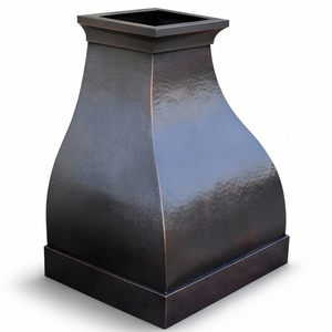 定制建筑钟形铜制抽油烟机，手工制作，壁挂式，适用于别墅和高端住宅厨房 - Product Image 3