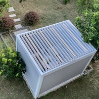 Pergola blanche simple Pergola moderne rétractable Pergola 3*4