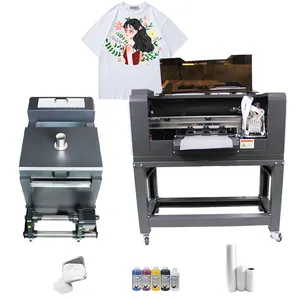 Obral harga rendah dual head dtf printer digital t shirt mesin cetak tekstil 30cm dtf printer xp600