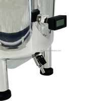 Mini Fermenteur Crazy Brew M1 25L en Acier Inoxydable 304, Équipement de Brassage Domestique avec Pieds Courts pour Vin