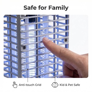 Potente Lámpara Eléctrica Antimosquitos de Alta Tensión, Portátil, Efectiva en 360 Grados, para el Hogar - Product Image 4