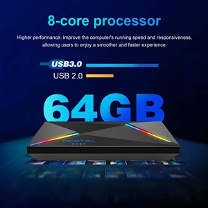 Allwinner H728, Caja de <span class=keywords><strong>TV</strong></span> Inteligente Mortal <span class=keywords><strong>T9</strong></span> Fabricada en China, Android 14, 4 GB de RAM, WIFI 6 de 2.4G/5.8G, 8K HD, BT5.4, HDR10+, Reproductor Multimedia - Product Image 2