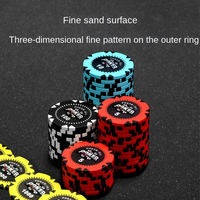 Nouveauté : Jetons de poker Texas personnalisés et plateau, sans valeur nominale, jetons de mahjong spéciaux pour salle de jeu d'échecs