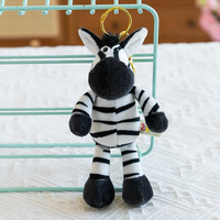 Vente en gros de porte-clés en peluche animaux de la jungle pendentif tigre éléphant panda singe zoo pour les amateurs d'anime