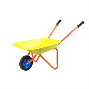 Brouette robuste en acier pour enfants, usage domestique et jardinage, capacité de charge de 15 kg et capacité de 6 pieds cubes pour le sable, pratique et multifonctionnelle - Product Image 1