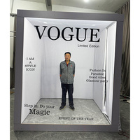 Photomaton Vogue Magazine 2026 Nouveau Design Alimenté par Batterie Lumière LED à Changement de Couleur