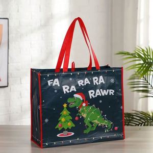 LILA Custom Carry Medium PC Non-Woven Tote Bag Eco-Friendly Foldable Recyclable Grocery <b>Printed</b> Reusable Shopping Bag Customized - Product Image 3