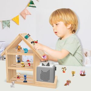 Personnalisé Inachevé En Bois De Pin Magnétique 85 Tonies <span class=keywords><strong>Maison</strong></span> Forme Chambre D'enfants Toniebox <span class=keywords><strong>Étagère</strong></span> Chiffres <span class=keywords><strong>Étagère</strong></span> Tonifiant - Product Image 5
