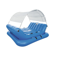 Ampoutdoor island tente d'eau flottante gonflable de camping en plein air