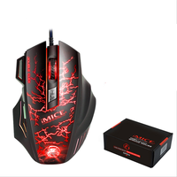 A7 souris de jeu filaire quatre vitesses DPI souris de jeu professionnelle Double clic