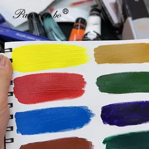 Atacado Cores Sortidas Não-tóxico Artistas Profissionais Tinta Acrílica Cor 24 Cores set tinta acrílica tintas acrílicas