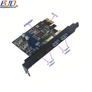 Nhà máy mới 4 cổng 5Gbps USB 3.2 kép Type-A + 2 Type-C kết nối để PCI-E 1x PCIe X1 Adapter mở rộng riser thẻ - Product Image 1