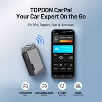 Escáner OBD2 Bluetooth TOPDON para Automóviles, Herramienta de Diagnóstico para Todos los Sistemas, Compatible con iOS y Android, Verificación del Estado del Vehículo, Prueba de Emisiones, Prueba de Batería