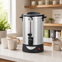 Distributeur d'eau chaude haute capacité 25L en acier inoxydable, chaudière électrique pour restaurant, cantine