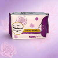 Serviette hygiénique Rose pour femme 360 Intimate Care respirante avec ailettes, haute absorption, protection anti-fuites, usage nocturne 330mm