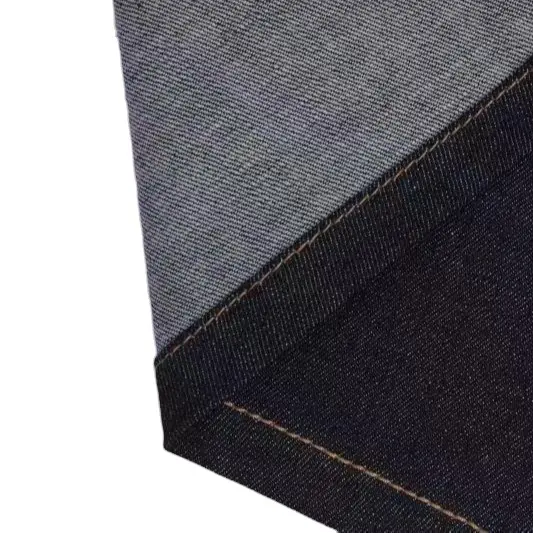 Tissu en denim 8-14 oz rouge et noir, étoffe en DENIM de qualité mixte, pas cher avec boutons, pour vêtements en jean, offre spéciale