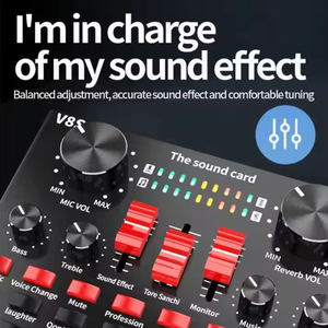 Suministro de micrófonos de grabación de estudio <span class=keywords><strong>serie</strong></span> Bm800 equipados con tarjetas de sonido V8 capacitivas, micrófono adecuado para Karaoke en vivo - Product Image 3