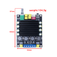 Carte d'amplificateur de classe D TDA7498 : 2x100W stéréo, alimentation CC 12-36V pour systèmes audio et enceintes domestiques