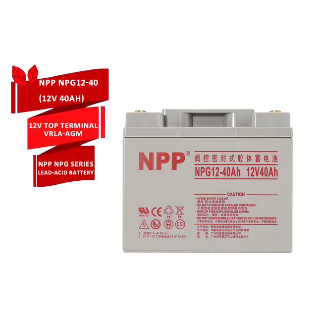 NPP NPG12-40Ah Best Energy Storage Maintenance Free Rechargeable Sealed Lead Acid 12V 40Ah Battery