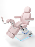 Lit de soin électrique haut de gamme pour salon de beauté, extensions de cils, injections esthétiques, gynécologie