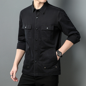 Logo personnalisé chemises pour hommes sans fer vêtements d'affaires à manches longues pour hommes chemises formelles costumes infroissables chemises en pouces - Product Image 4