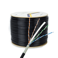 Câble Ethernet extérieur haute vitesse Cat6a Cat6 Cat5e câble Lan paire torsadée Utp 23awg Bc Cca 1000ft câble étanche