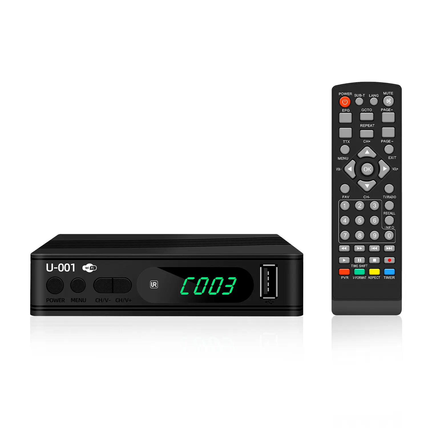 Malaisie DVB T2 décodeur FTA chaînes 1080P Full HD TV Box H264 Mepg4 DVB T2 récepteur de télévision numérique