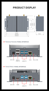 Computadora 472 GFLOPS Edge AI con <span class=keywords><strong>NVIDIA</strong></span> <span class=keywords><strong>Jetson</strong></span> Nano 4GB Fanless Edge AI Computing Smart Box - Product Image 4