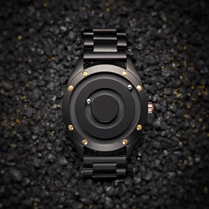 Nuevo reloj EUTOUR para hombre y mujer, par <span class=keywords><strong>de</strong></span> relojes <span class=keywords><strong>de</strong></span> pulsera <span class=keywords><strong>de</strong></span> cuarzo con rodamiento <span class=keywords><strong>de</strong></span> bolas magnético sin <span class=keywords><strong>cristal</strong></span>, pulsera <span class=keywords><strong>de</strong></span> acero inoxidable para hombre - Product Image 5