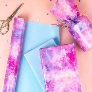 Galaxy <b>Pattern</b> Gift Wrapping <b>Paper</b> Double Sided Coated Specialty <b>Paper</b> for Gift and Craft Use - Product Image 1