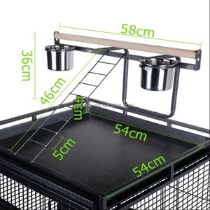 Vente en gros de <span class=keywords><strong>cage</strong></span> à oiseaux en acier moderne noir massif de 170 cm, style martelage, <span class=keywords><strong>cage</strong></span> à oiseaux contemporaine pour la reproduction d'oiseaux, volière, emballée - Product Image 3