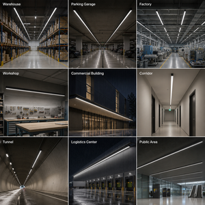 Luz Lineal LED Industrial de Alto Lumen a Prueba de Agua para Aplicaciones en Centros Logísticos, Almacenes y Fábricas - Product Image 6