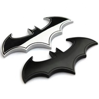 Emblème de voiture en métal personnalisé avec logo de chauve-souris, badge ABS, autocollant avec garantie d'un an