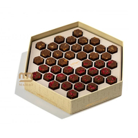 Benutzer definierte neue Hexagon Schokolade Geschenk box Luxus Dessert Schokolade Verpackungs box mit Einsatz Arabische Süßigkeiten Cookie Candy Papier boxen