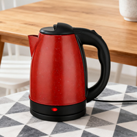 Bouilloire électrique à café, bouilloire électrique à base rotative à 360 degrés avec corps en acier inoxydable de couleur