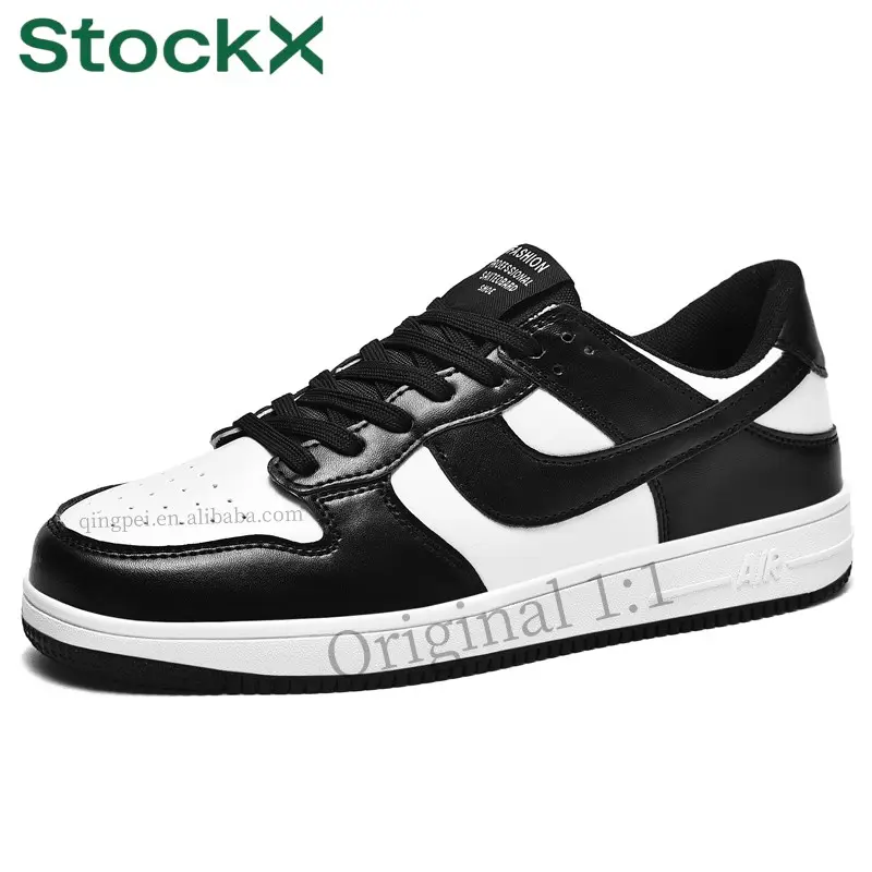 Original design Top Quality men women's walking style shoes Skateboard shoes panda white Genuine Leather SB Dunker low sneakers