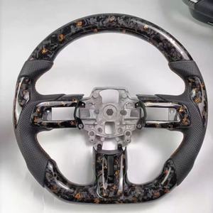 Volante Personalizado de Fibra de Carbono Compatible con <span class=keywords><strong>Ford</strong></span> Mustang 2015 2016 2017 2018 2019 2020 2021 GT <span class=keywords><strong>Shelby</strong></span> - Product Image 4