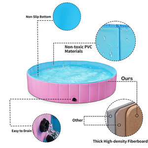 New Trends Pink Foldable <strong>Dog</strong> Pet Bath <strong>Pool</strong> Collapsable <strong>Dog</strong> <strong>Paddling</strong> <strong>Pool</strong> for Kids Cats <strong>Dogs</strong> <strong>Pool</strong> Pet Bath Tub - Product Image 3