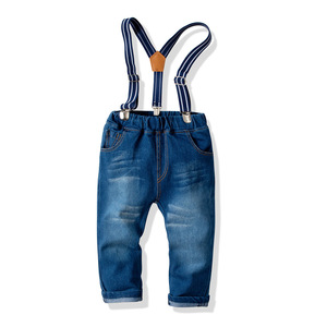 2024 nouveauté 6 12 18 24 <span class=keywords><strong>mois</strong></span> enfant en bas âge salopette <span class=keywords><strong>Jean</strong></span> décontracté bébé garçon vêtements pour enfants vêtements de printemps - Product Image 4