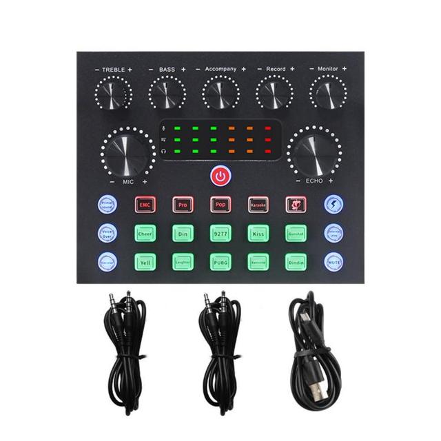 Factory Price S8 Multi-functional Professional Live Streaming Sound Card wireless Audio Mixer