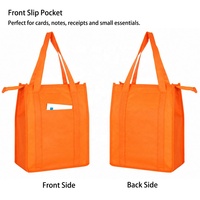 Bolsa Térmica Personalizada con Logotipo, de Tela No Tejida, con Forro de Papel de Aluminio y Cierre Superior con Cremallera, para Regalos Corporativos